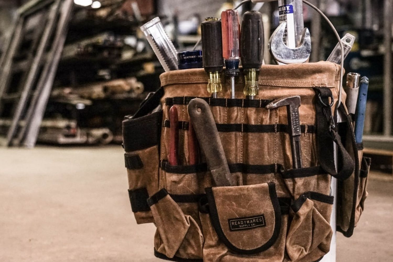 Never Lose A Tool Again With This Canvas Tool Bucket Organizer