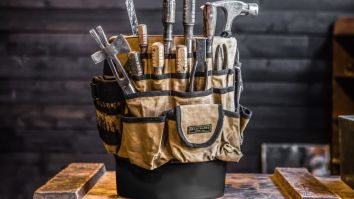 Never Lose A Tool Again With This Canvas Tool Bucket Organizer