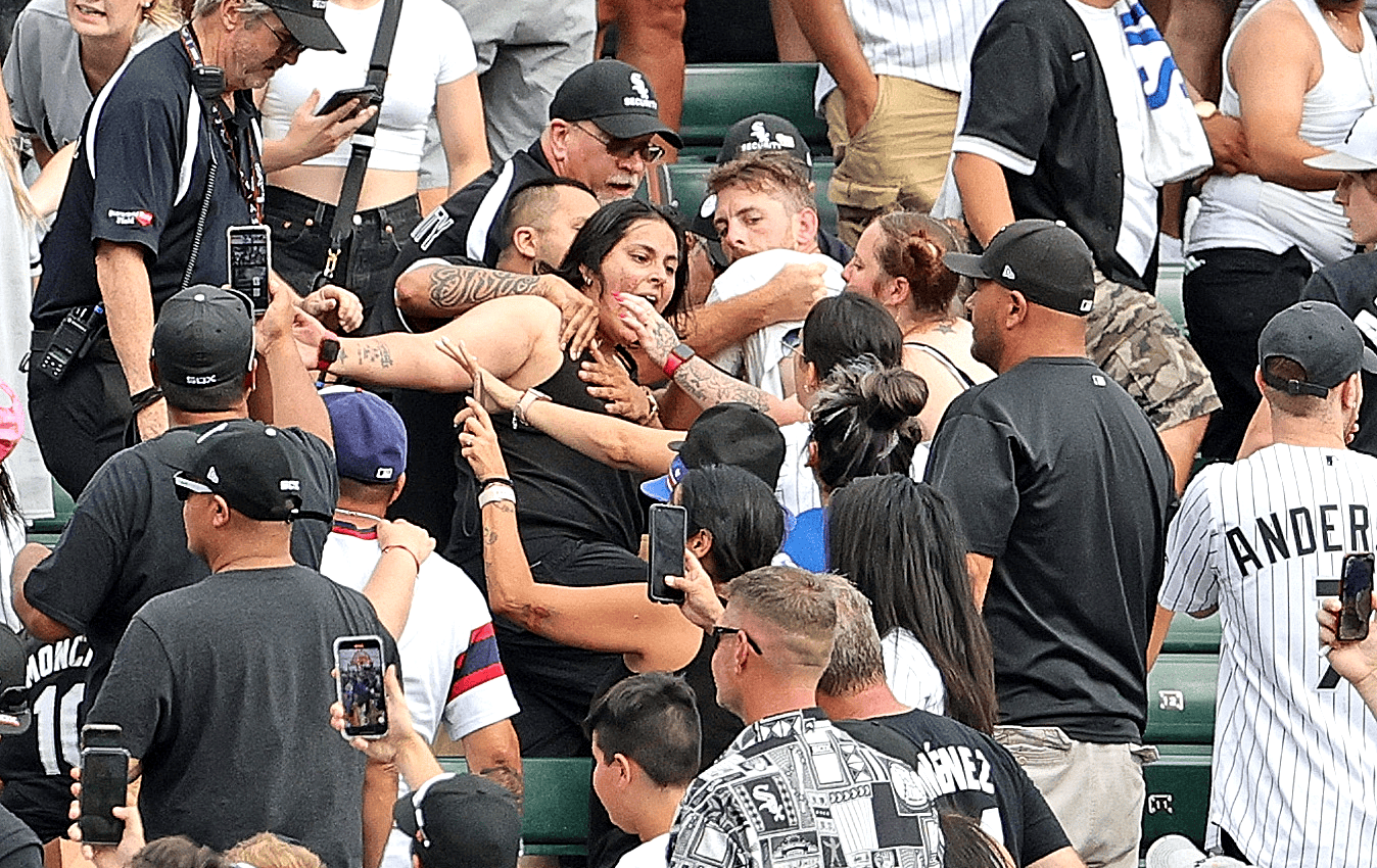 Wild Fan Brawl Caught On Video Erupts In Stands At Cubs-White Sox Game