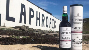 The Laphroaig Cairdeas 2021  PX Edition Is Triple-Matured To Deliver Smoke, Peat, And Hints Of Bacon