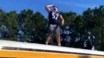 Georgia Southern Linebacker Suspended For Pregame Beer-Chugging Stunt Atop Moving Bus