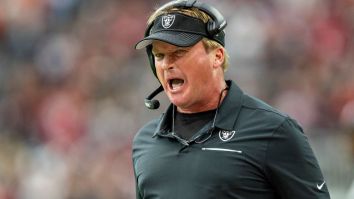 Raiders HC Jon Gruden Gets Caught On Hot Mic Cursing Out Ref With A Ton Of F-Bombs During Broadcast