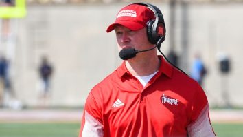Everybody Clowned On Scott Frost For His Giant Headset During Nebraska’s Loss To Oklahoma
