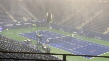 Wild Video Shows Pouring Rain INDOORS At The US Open As Hurricane Ida Passed Through NYC