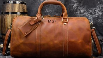 These Full Leather Duffle Bags Are Perfect For A Weekend Getaway