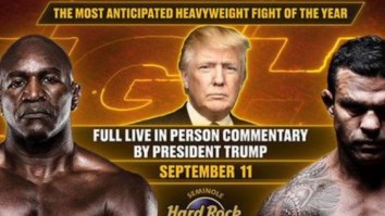 Donald Trump Will Provide Live Commentary For Evander Holyfield-Vitor Belfort PPV Fight