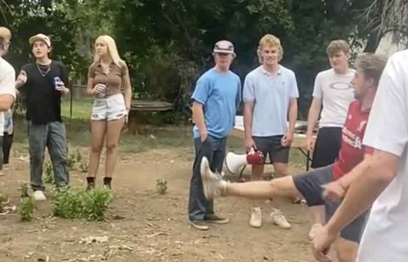 This Double 'FIFA' Save Is The Craziest Play In Beer Die History