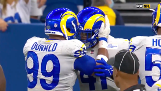 Rams LB Kenny Young Was Ejected For Hilariously Slapping An Official’s Hat, Which Is Just Not Allowed