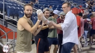 These Minor League Baseball Fans Made One Of The Most Impressive Beer Snakes You Will Ever See