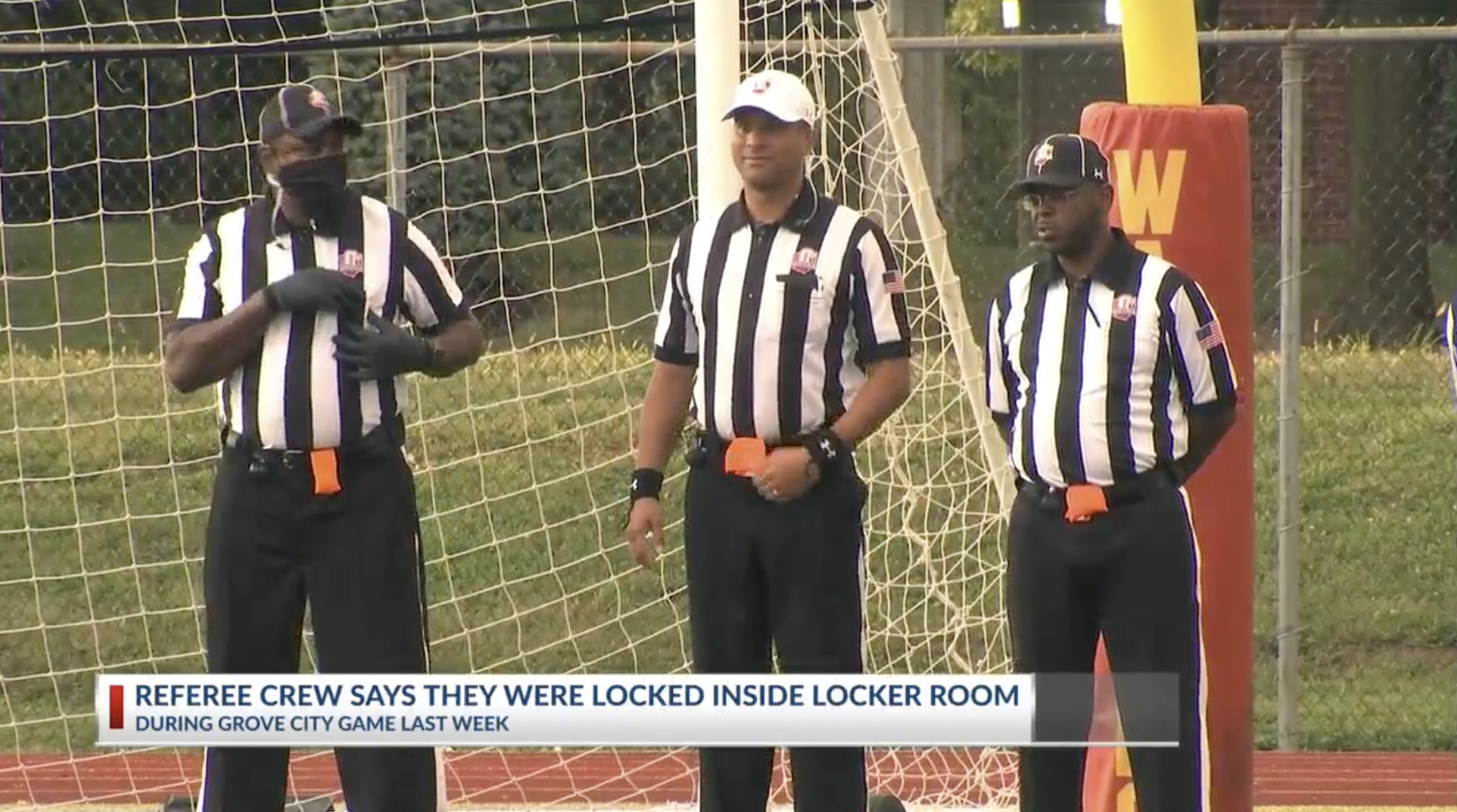 Referee Locker Referees Barricaded In Locker Room By Vending Machine File Charges