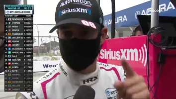 IndyCar Driver Helio Castroneves Went On An Epic NSFW Tirade After A Collision In Warmups