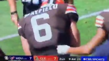 Browns QB Baker Mayfield Tried To Make A Tackle After An Interception And Nearly Gets Himself Injured
