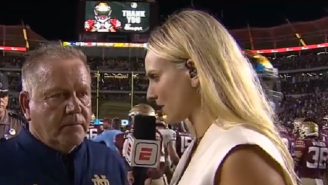 Notre Dame HC Brian Kelly Bizarrely Says He Wants His Entire Team ‘Executed’ After Close Win Against FSU