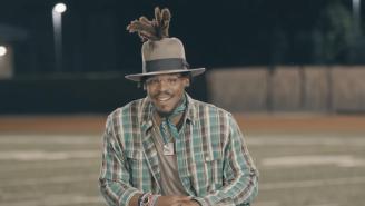 Social Media Reacts To Cam Newton’s Hat In Interview About Being Cut By Patriots