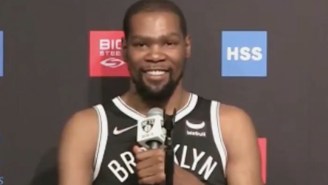 David Letterman Pops Up At Nets Media Day To Ask KD What We’re All Wondering: Do The Pelicans Make Him Giggle?