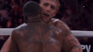 Newly Released Video Shows Jake Paul Trying To Lick Tyron Woodley’s Neck During Fight