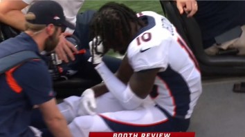 Broncos Star WR Jerry Jeudy Appears To Suffer Serious Ankle Injury In Team’s Opening Game