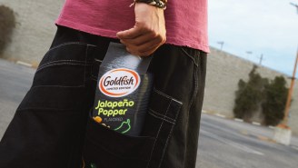Goldfish Teamed Up With JNCO For An Unreal Collab To Celebrate The Return Of A Classic Flavor