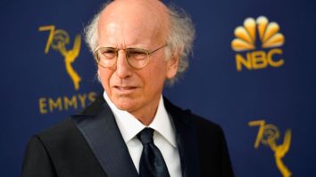 Was Larry David Being Held Hostage At New York Fashion Week And The U.S. Open?