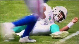 Dolphins QB Tua Tagovailoa Gets Carted Off With Injury After Getting Crushed In The Backfield