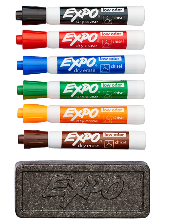 EXPO Low-Odor Dry Erase Set