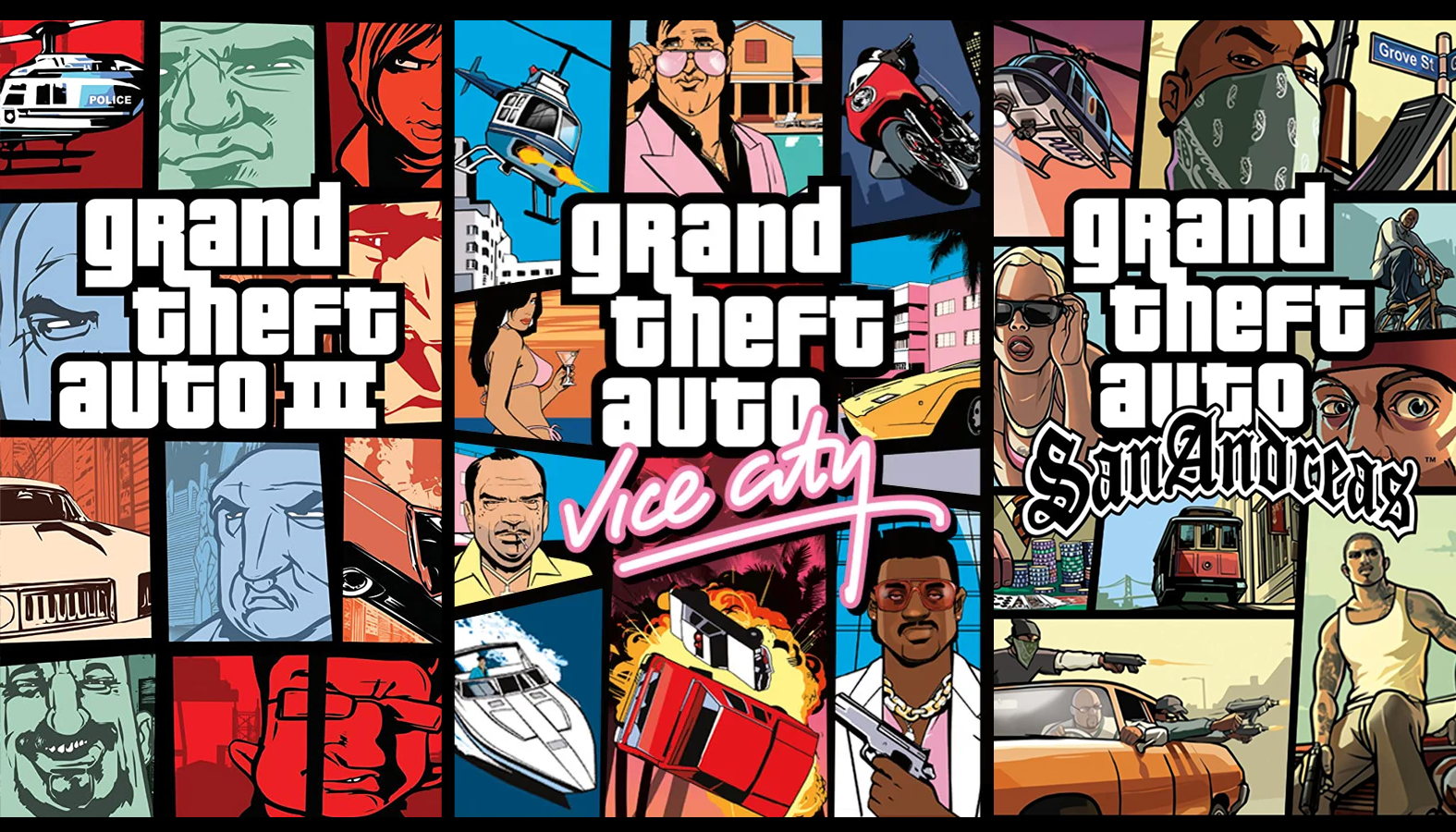 GTA 3, Vice City & San Andreas Remastered For Switch, PS5, Xbox