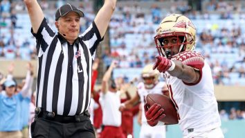 LOOK: Florida State Players Troll UNC With ‘Jordan Logo’ Touchdown Celebration