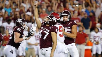 Texas A&M Kicker Seth Small’s Family Watching Him Beat Alabama Will Give You Chills