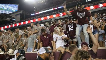 On-Field Video Shows Police Officer WRECK A&M Fan’s World While Escorting Nick Saban Off Kyle Field