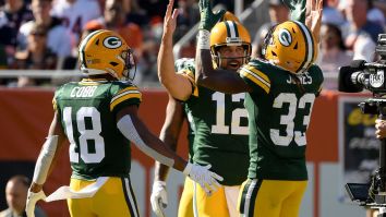 Aaron Rodgers Says He Yelled ‘I Own You’ After Woman In Crowd Hit Him With Double Middle Fingers After TD