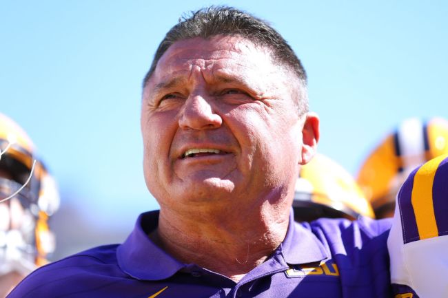 Ed Orgeron's Body Language As LSU Lost To Ole Miss Is Truly Hilarious