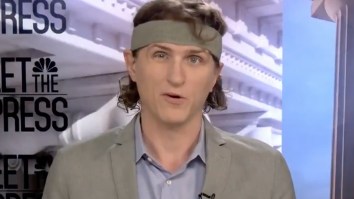 People React After Reporter Wears A Suit With Matching Headband On ‘Meet The Press’