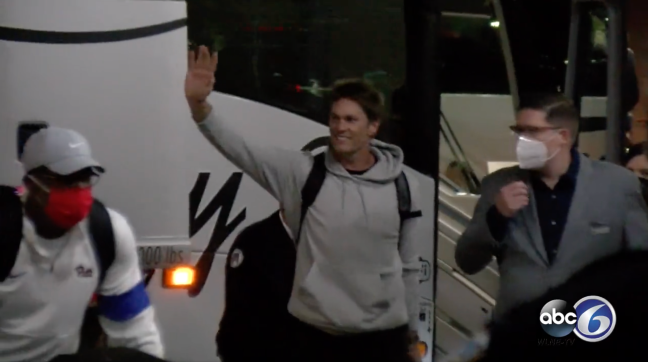 Tom Brady Arrival New England Team Hotel