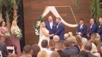 WATCH: Cincinnati Wedding Officiant Cleverly Interrupts Ceremony To Update On Football Score