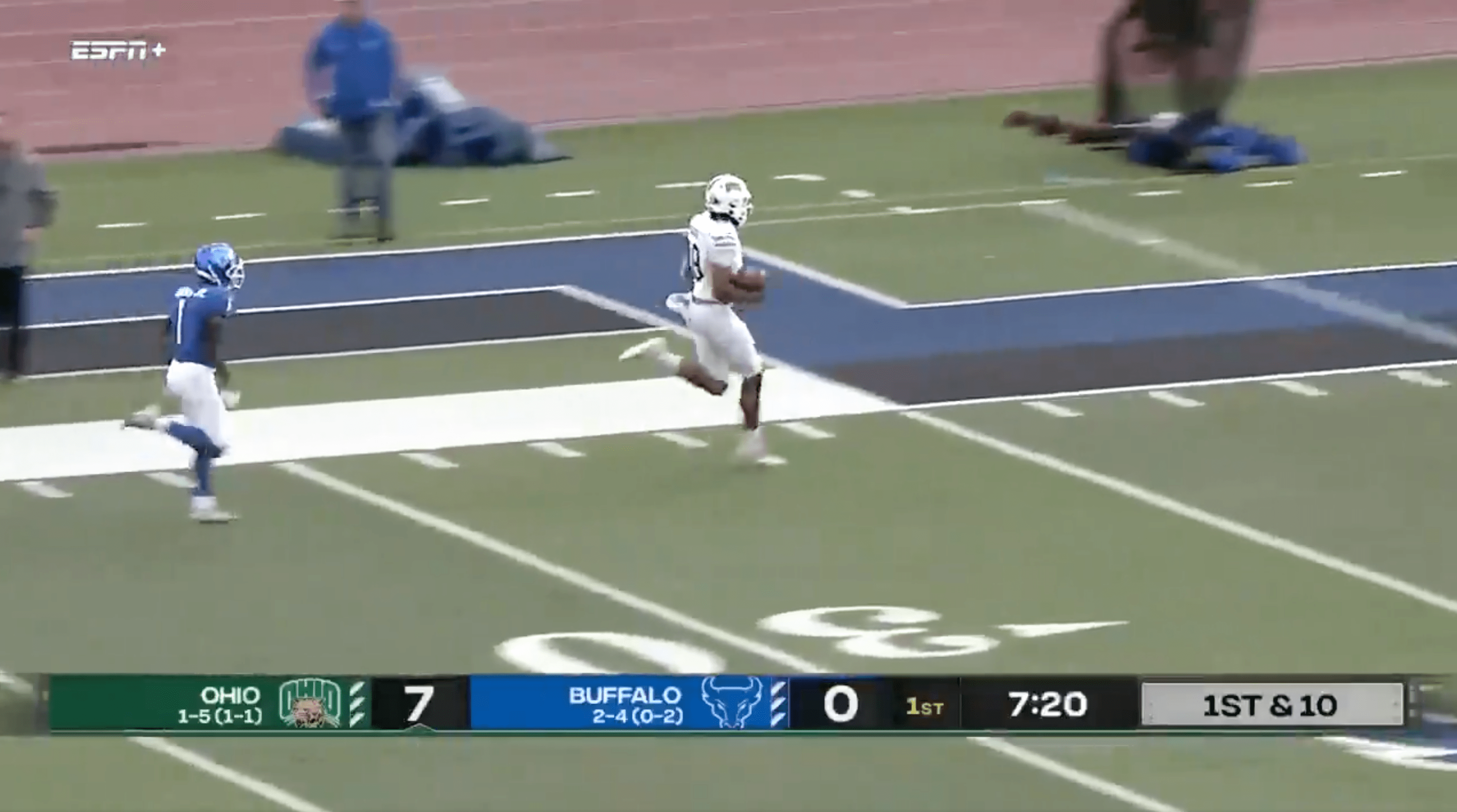 Ohio's Armani Rogers Scores The Longest QB Touchdown Run In History