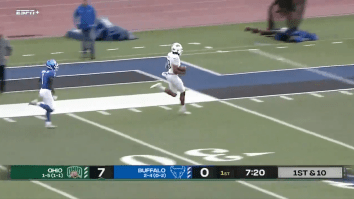 WATCH: Ohio Football Scoring The Longest QB Touchdown Run In History Is Absolutely Mind-Blowing