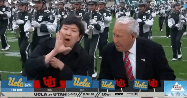 Ken Jeong Wife Shoutout College Gameday You Complete Me Ho