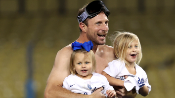 A Shirtless, Well-Lubricated Max Scherzer Stole The Show During The Dodgers’ Wild Card Celebration