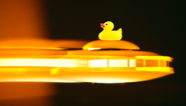 US Spy Plane Footage Shows Rubber Duck Shaped UFO Flying 200 MPH