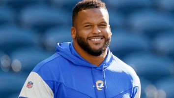Aaron Donald Reveals His Pregame Message To Jared Goff Before Their Matchup On Sunday