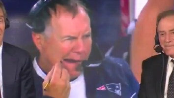 Bill Belichick Used His Pencil As A Toothpick On Live TV During Game And Fans Were Disgusted