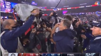 Bill Belichick And Tom Brady Share Short, Awkward Hug After Patriots-Bucs Game