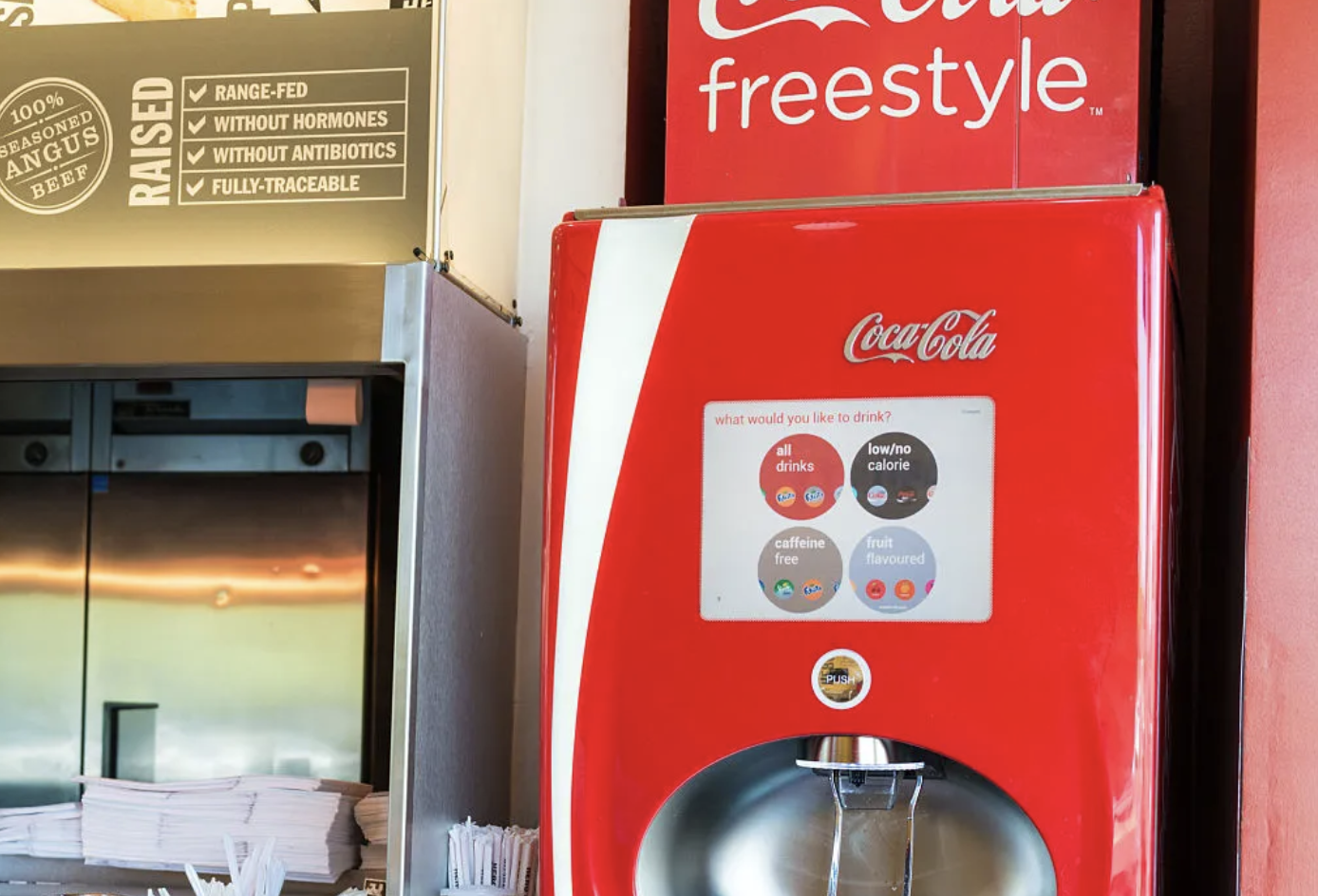 Man Loses It While Using A CocaCola Freestyle Machine For First Time