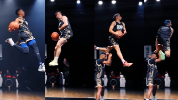 4 Of The Best Dunkers Give Everything They’ve Got In A ‘Longest Slam Dunk’ Contest