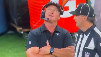 Raiders HC Jon Gruden Looked Confused When Told About Weather Delay At Chargers’ New Dome Stadium On MNF