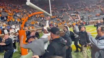 Lane Kiffin Impressively Uses One Hand To Catch Water Bottle Thrown At Him By Angry Tennessee Fan