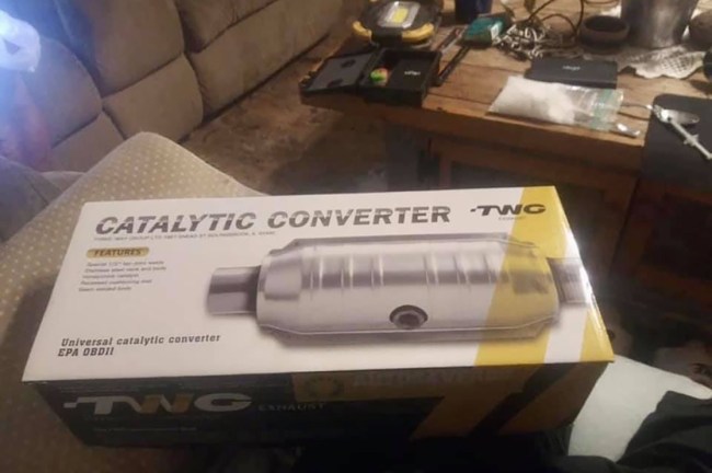 Missouri man arrested by Stone County Sheriff's Department after posting sales photo of catalytic converter on Facebook Marketplace that also had a bag of meth.