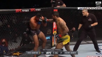 Disgusted UFC Fans Call For Ref To Be Fired After He Refused To Stop Fight While Fighter Benoit Saint-Denis Took Brutal Beating At UFC 267
