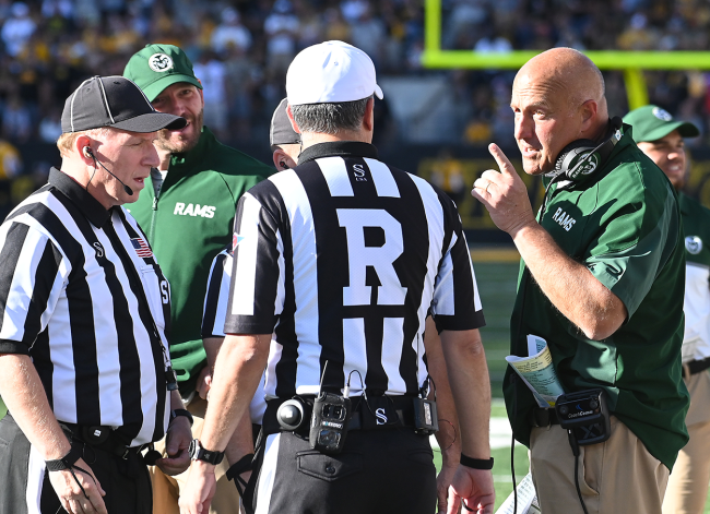 Steve Addazio Ejected Twice Colorado State Coach Nevada