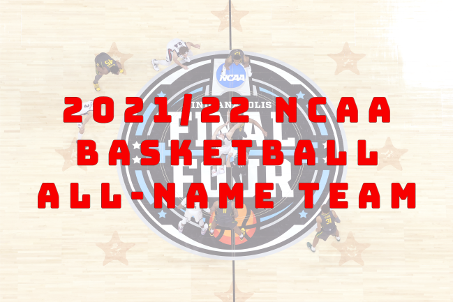 2021/22 NCAA College Basketball All-Name Team Best Names